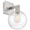 Access Lighting Port Nine Burgundy, Burgundy LED Wall Sconce, Brushed Steel Finish, Seeded Glass 63145LEDDLP-BS/SDG - alternate 7